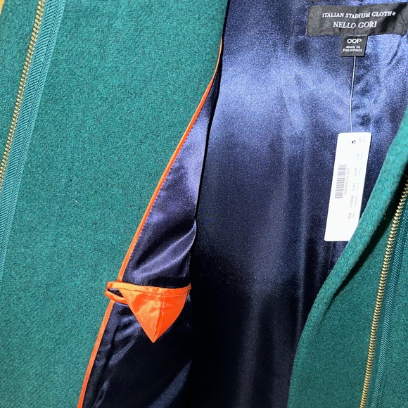 J.Crew Green Cocoon Coat in Italian Stadium-Cloth Wool - Picture 5 of 10